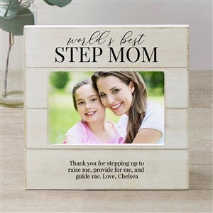 Bonus Mom Personalized Shiplap Picture Frame- 4x6 Horizontal - 40116-4x6H