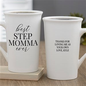 Bonus Mom Personalized Latte Mug 16 oz.- White - 40119-U