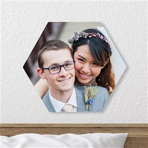 Couple Personalized Photo Tile- Hexagon 8x9 - 40143-H