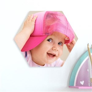 Baby Personalized Photo Tile- Hexagon 8x9 - 40145-H