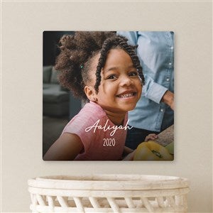 Through the Years Personalized Photo Tile- Square 8x8 - 40147-S