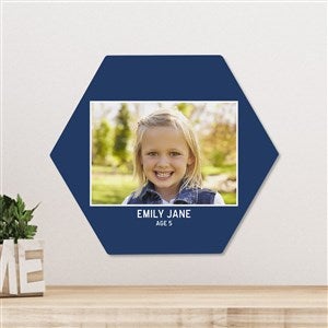 Photo Perfect Family Personalized Photo Tile- Hexagon 8x9 - 40148-H