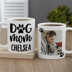 Dog Mom Personalized Coffee Mug 11 oz.- White - 40166-S