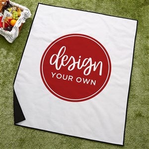 Design Your Own Personalized Picnic Blanket - White - 40178-W