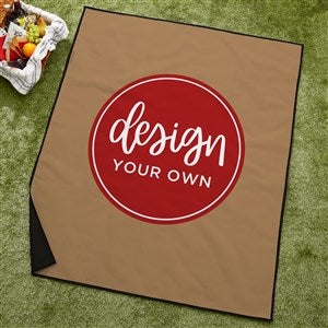 Design Your Own Personalized Picnic Blanket - Tan - 40178-T