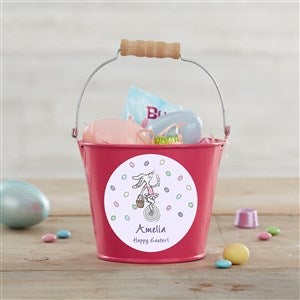 Easter philoSophies® Personalized Mini Treat Bucket-Pink - 40212-P