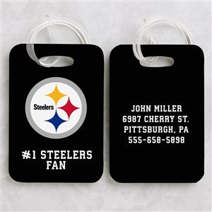 NFL Pittsburgh Steelers Personalized Luggage Tag 2 Pc Set - 40227