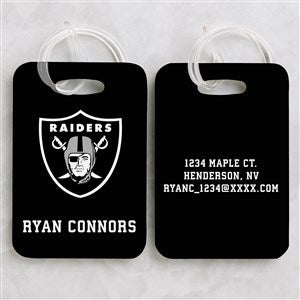 NFL Las Vegas Raiders Personalized Luggage Tag 2 Pc Set - 40231