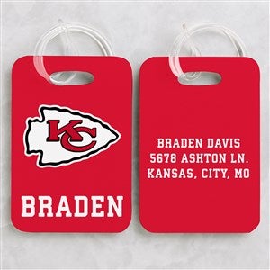 NFL Kansas City Chiefs Personalized Luggage Tag 2 Pc Set - 40234