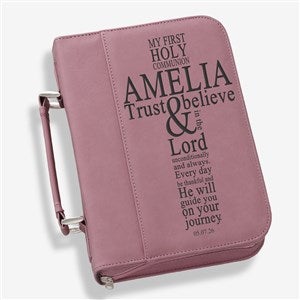 First Communion Personalized Bible Cover-Pink - 40266-P
