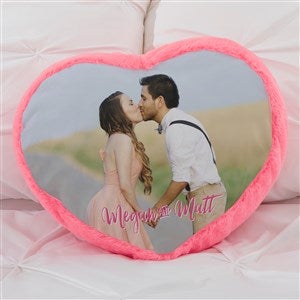 Photo Love Personalized Pink Heart Throw Pillow - 40280