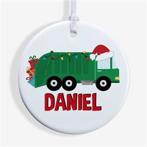 Construction  Monster Truck Personalized Ornament- 2.85 Glossy - 1 Sided - 40311-1S