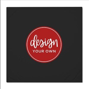 Design Your Own Personalized Baby Receiving Blanket- Black - 40326-B