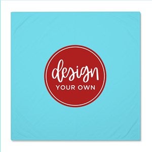 Design Your Own Personalized Baby Receiving Blanket- Baby Blue - 40326-BB