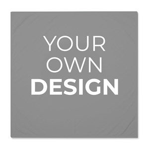 Design Your Own Personalized Baby Receiving Blanket - Grey - 40326-G