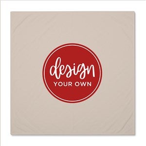 Design Your Own Personalized Baby Receiving Blanket- Tan - 40326-T