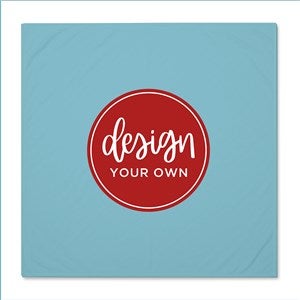 Design Your Own Personalized Baby Receiving Blanket- Slate Blue - 40326-SB
