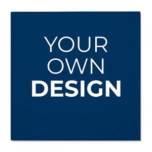 Design Your Own Personalized Baby Receiving Blanket - Navy Blue - 40326-NB
