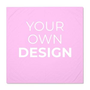 Design Your Own Personalized Baby Receiving Blanket - Pastel Pink - 40326-PP