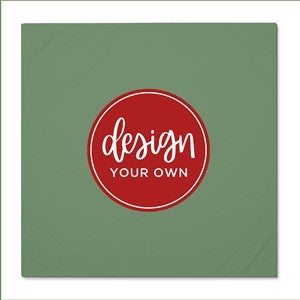 Design Your Own Personalized Baby Receiving Blanket- Sage Green - 40326-SG