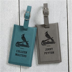 MLB St. Louis Cardinals Personalized Leatherette Luggage Tag- Teal - 40345-T