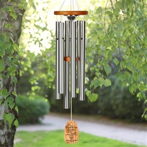On Angels Wings Personalized Urn Memorial Wind Chimes - 40369