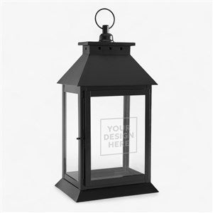 Personalized Logo Black Decorative Candle Lantern - 40392