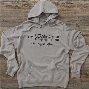 Daddy's First Father's Day Personalized Hanes® Adult ComfortWash™ Hoodie - 40445-CWHS