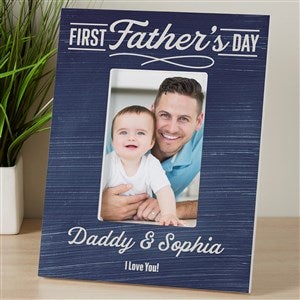 Daddys First Fathers Day Personalized 4x6 Tabletop Frame- Vertical - 40448-TV