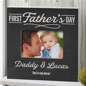 Daddys First Fathers Day Personalized 4x6 Box Frame- Horizontal - 40448-BH