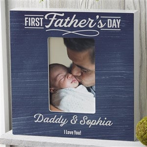 Daddys First Fathers Day Personalized 4x6 Box Frame- Vertical - 40448-BV
