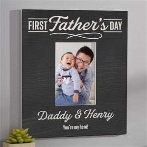 Daddys First Fathers Day Personalized 5x7 Wall Frame- Vertical - 40448-WV