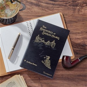 The Adventures of Sherlock Holmes Personalized Leather Book - 40456D