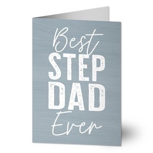 Best Step Dad Personalized Greeting Card - 40461