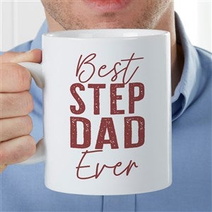 Best Step Dad Personalized Photo 30 oz. Oversized Coffee Mug - 40463