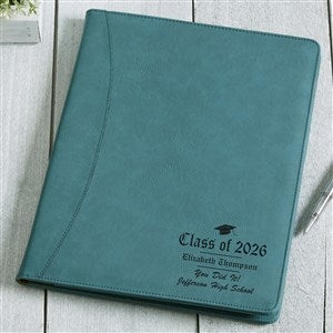 The Graduate Personalized Full Pad Portfolios-Teal - 40481-T