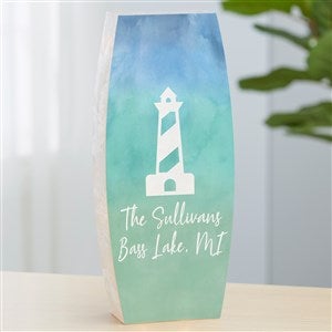 Seaside Watch Personalized Large Frosted Tabletop Light - 40491-L
