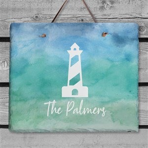 Seaside Watch Personalized Slate Plaque - 40499