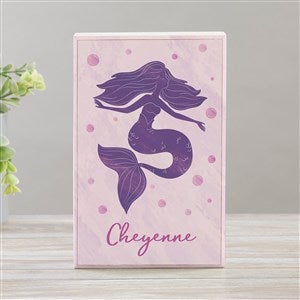 Mermaid Kisses Personalized Rectangle Shelf Block - 40504-R