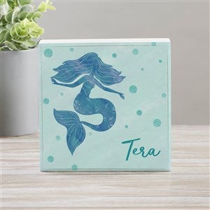 Mermaid Kisses Personalized Square Shelf Block - 40504-S