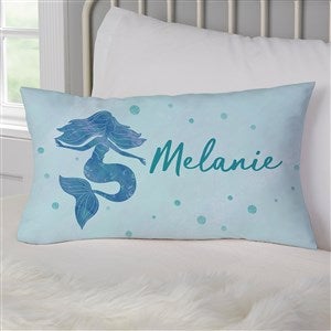 Mermaid Kisses Personalized Lumbar Velvet Throw Pillow - 40505-LBV