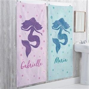 Mermaid Kisses Personalized 35x72 Bath Towel - 40510-L