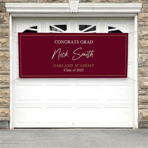 Then & Now Graduate Personalized Banner - 30x72 - 40541