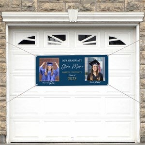 Then & Now Graduate Personalized Photo Banner - 20x48 - 40541-SP
