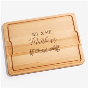 Laurels Of Love Personalized Maple Cutting Board - Extra Large - 40550-XL