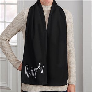 Trendy Script Personalized Womens Fleece Scarf - 40559-F