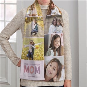 Glad Youre Our Mom Personalized Womens Fleece Scarf - 40563