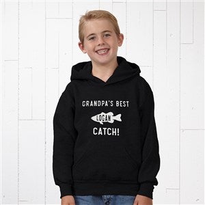 Reel Cool Like Dad Personalized Hanes® Youth Hooded Sweatshirt - 40570-YHS