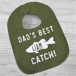 Reel Cool Like Dad Personalized Baby Bib - 40572-B