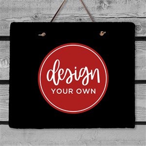 Design Your Own Personalized Slate Plaque - Black - 40589-B